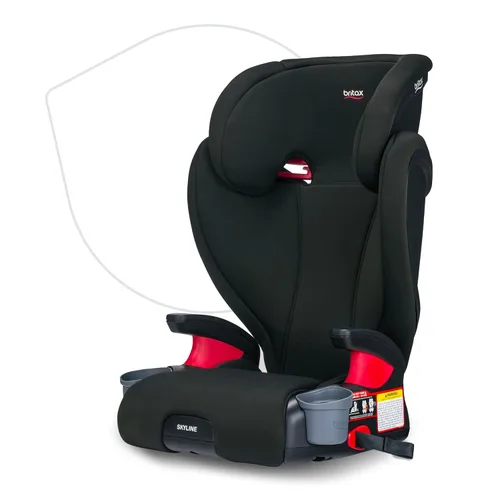 Vista 12 de Britax Highpoint - Asiento elevador de posicionamiento de cinturón sin respaldo, SafeWash Negro Ombre
