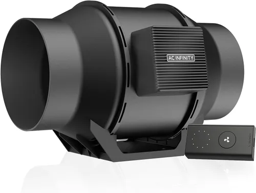 Vista 13 de AC Infinity CLOUDLINE A4, Ventilador de conducto interno silencioso de 4 pulgadas con controlador de velocidad, motor EC - Ventilador de ventilación