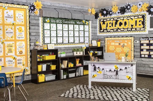Vista 4 de Teacher Created Resources Buzzing Bees Contando hasta 100 días Mini tablón de anuncios (TCR6911)