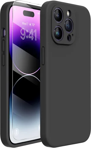 Vista 39 de Miracase Funda compatible con iPhone 12 y iPhone 12 Pro, goma de gel de silicona líquida, protección de cuerpo completo a prueba de golpes