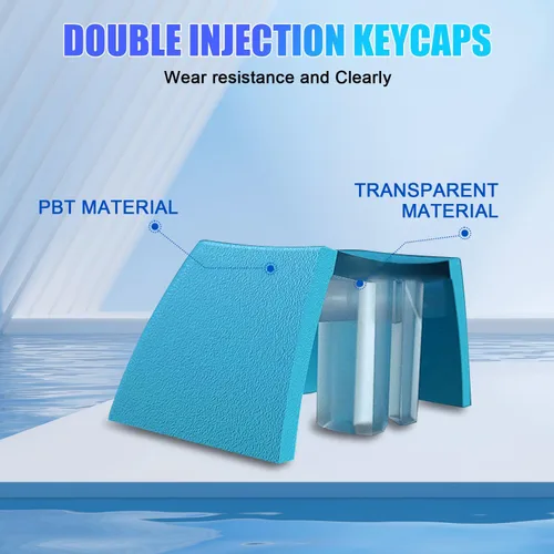 Vista 6 de BOYI Teclado mecánico con cable 60% para juegos, mini interruptor RGB Cherry MX PBT Teclas NKRO programable tipo C teclado para juegos y trabajo