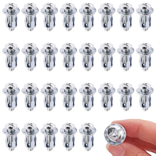 Vista 16 de Anclajes de Pared Huecos con Tornillos de Servicio Pesado, Pernos Molly de Acero al Carbono Galvanizado en Zinc Anclajes de Pared para Paneles