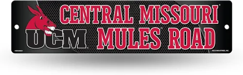 Vista 146 de NCAA Rico Industries Placa de calle de plástico Placa de calle de plástico de 4" x 16" Color del