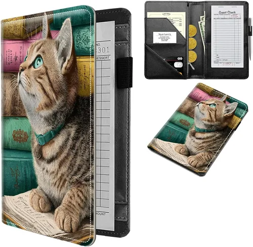 Vista 27 de Diseña Tus Propios Libros de Servicio con Nombre e Iniciales para Camareras, Dikoer Libro de Servicio de Camarero Personalizado con Nombre