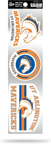 Vista 168 de NCAA - Juego de calcomanías retro Spirit de 3 piezas