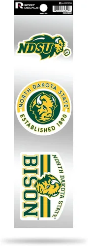 Vista 54 de NCAA - Juego de calcomanías retro Spirit de 3 piezas
