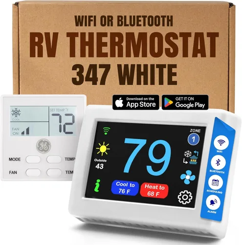 Vista 23 de MICRO-AIR EasyTouch - Termostato digital de repuesto para autocaravana, programable y fiable, habilitado para WiFi y Bluetooth, termostato