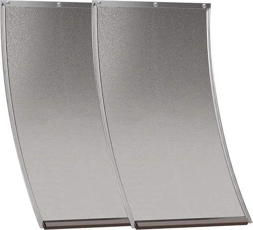 Vista 13 de Solapas de repuesto extra grandes para puerta de perro con tornillos, compatibles con puertas de perro PetSafe Freedom PAC 11-11040, miden 13 1/8” x