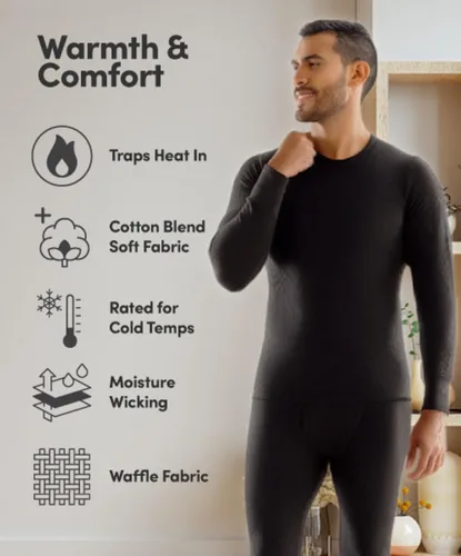 Vista 6 de Fruit of the Loom Ropa interior térmica reciclada prémium para hombre (1, 2, 3 y 4 paquetes)