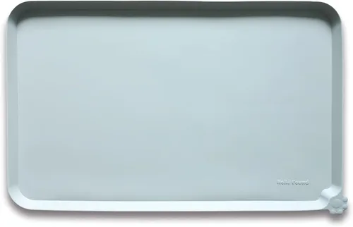 Vista 41 de Hoki Found - Bandeja de silicona para comederos de perros y gatos, tapetes impermeables para comida y agua, color cedro oscuro