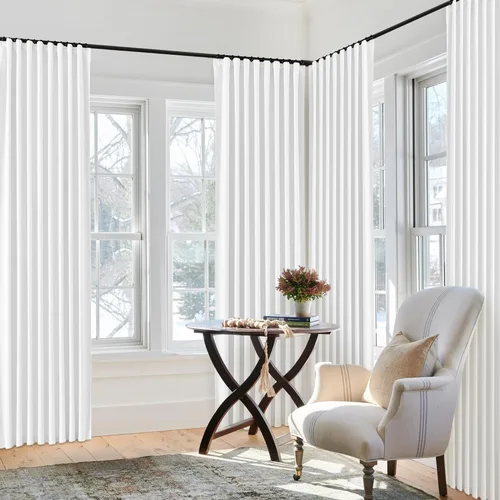 Vista 58 de SHINELAND Cortinas opacas de arándano borgoña de 102 pulgadas de largo, juego de 2 paneles para puerta corrediza de cristal, sala de estar, cortinas