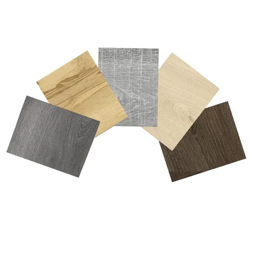 MULGREAT Azulejos de piso adhesivos, paquete de 5 muestras de piso de vinilo impermeable, piso de lujo autoadhesivo con aspecto de madera para