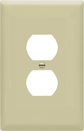 Vista 43 de ENERLITES Placa de pared dúplex para tomacorriente para receptáculos, cubierta de toma de corriente eléctrica jumbo, acabado brillante, de gran