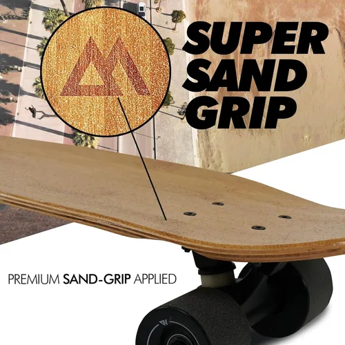 Vista 3 de Magneto - Patineta Completa 70 x 19 cm Madera de Arce Canadiense Ruedas de Uretano de 60 MM Tabla de Doble Patada Cóncava Patineta Cruiser