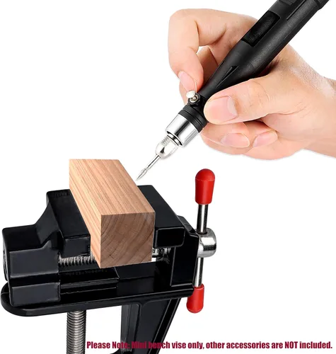 Vista 5 de Yakamoz Mini abrazadera de tornillo de banco pequeño abrazadera de tornillo de banco en la mesa Vise taladro prensa vice para madera artesanía