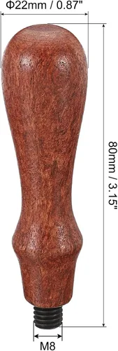 Vista 2 de PATIKIL Mango de sello de cera solamente, mango de madera de repuesto para sello de invitación de boda, tarjeta de invitación de boda, sobre