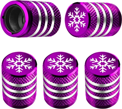 Vista 37 de Tapones para vástago de válvula de neumático, paquete de 5, tapa de aire de neumático N2, metal nitrógeno con forro de plástico, resistente a