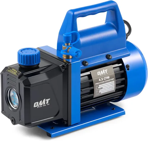 Vista 9 de Orion Motor Tech Bomba de Vacío, 3.5 cfm 1/4 hp Bomba de Vacío HVAC de Una Sola Etapa para R12 R22 R134a R410a R502, Kit de Bomba de Vacío de CA