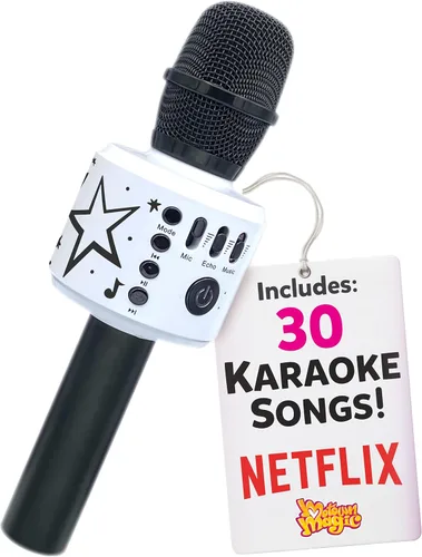 Vista 8 de Move2Play Motown Magic, Micrófono de karaoke Bluetooth Incluye 30 canciones famosas Micrófono de karaoke para niños Regalo de cumpleaños