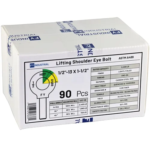 Vista 7 de Perno de Ojo de Hombro para Elevación de 1-1/4"-7 X 3