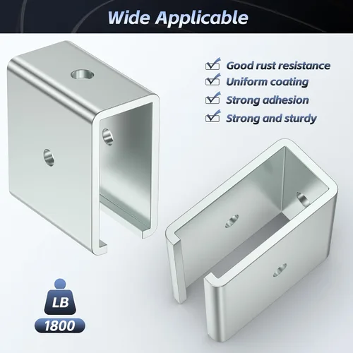 Vista 3 de SKTREX Conector de canal de puntal extendido para montaje en canal de puntal de 1-5/8" de ancho y 1-5/8" de altura