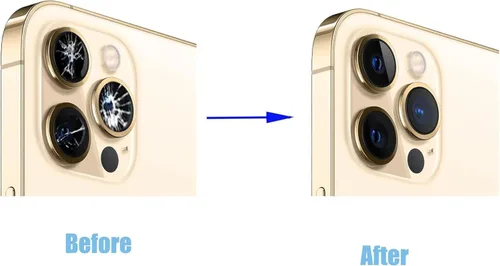 Vista 5 de 3 piezas 12 Pro Max - Fundas de repuesto para lente de cámara trasera para iPhone 12 Pro Max (6.7 pulgadas), antiarañazos y resistente al agua