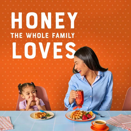 Vista 3 de Nate's - Miel 100% pura, cruda y sin filtrar - Sabor galardonado, botella exprimible de 16 onzas