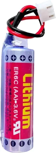 Vista 5 de 30 unids 1800mAh ER6C AA 3.6V PLC batería para FX F2-40BL con enchufe blanco batería de litio no recargable