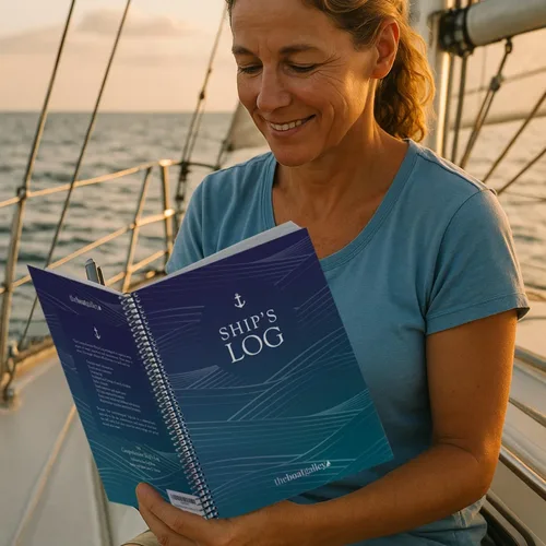 Vista 4 de The Boat Galley Registro del barco: 5 registros en 1 libro - Registro de vigilancia, registro de crucero, cambios y rellenos de líquidos