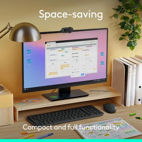 Vista 5 de Logitech MK250 Combo de Teclado y Ratón Inalámbrico Bluetooth: Conectividad Rápida y Fácil, Teclado Inalámbrico Compacto, Ratón Ambidiestro, Grafito
