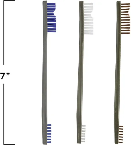 Vista 4 de Otis Technology Cepillos AP de nailon/azul/bronce (selecciona tu estilo)