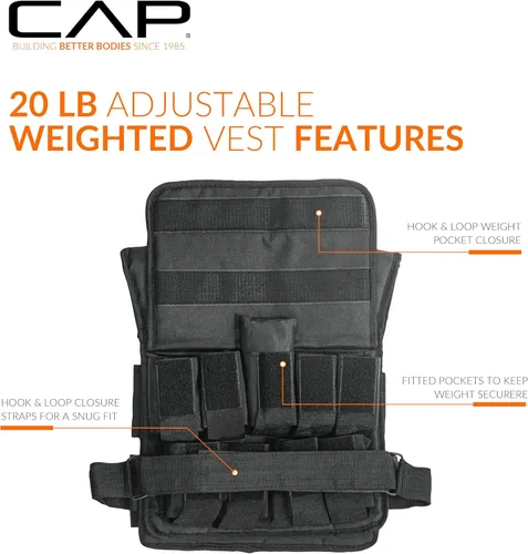 Vista 4 de CAP Barbell Chaleco con peso ajustable Varios tamaños