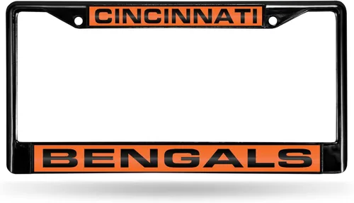 Vista 14 de Rico Industries NFL Unisex-Adult NFL Laser Cut Inlaid Standard Chrome License Plate Frame