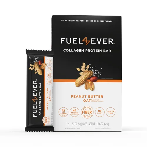 Vista 9 de Fuel 4 Ever Barras de proteína de colágeno, 0.45 onzas de proteína, sin gluten, sin lácteos, sin stevia ni ingredientes artificiales añadidos