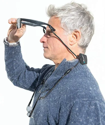 Vista 7 de HANG2 - Correa doble para gafas, soporte impermeable para gafas deportivas para hombres y mujeres