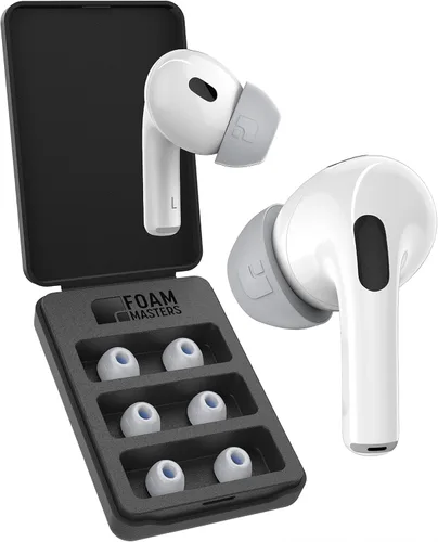 Vista 99 de Foam Masters - Almohadillas de repuesto de espuma viscoelástica para AirPods Pro de 1a y 2a generación, 3 pares, Black Magic versión 6.0, cómodas