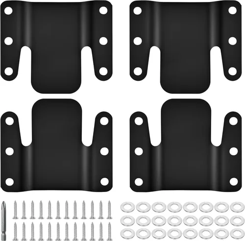Vista 11 de Paquete de 2 tornillos conectores seccionales de sofá, conectores de sofá resistentes para seccionales, abrazaderas de sofá para hacer estancias