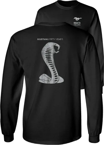Vista 6 de Mustang 50 Years Ford 50 Gray Snake Camiseta de manga larga F & B