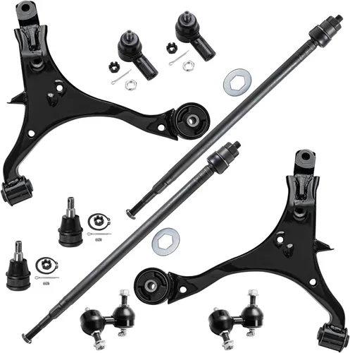 Vista 217 de Detroit Axle - Kit de suspensión delantera de 10 piezas para Chevrolet Trailblazer GMC Envoy 2004-2007 2005 2006 Soportes de brazo de control