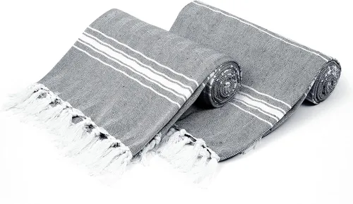 Vista 19 de Belizzi Home Toalla de Playa Turca - Toallas de Playa Grandes Extragrandes Paquete de 4 - Suaves Duraderas Compactas Ligeras de Secado Rápido Sin