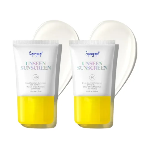 Vista 13 de Supergoop! Protector solar invisible para la cara - SPF 40 - Invisible + Espectro amplio + imprimación adhesiva al maquillaje - Sin peso, sin olor
