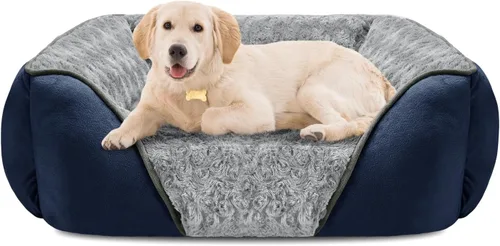 Vista 36 de INVENHO Cama grande para perros grandes, medianos y pequeños, cama ortopédica rectangular lavable para perros, cama suave y relajante