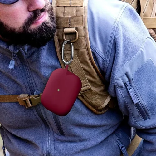 Vista 166 de Funda Protectora para AirPods 1/2, viene con kit de limpieza, funda protectora de silicona suave con hebilla, compatible con estuche de carga