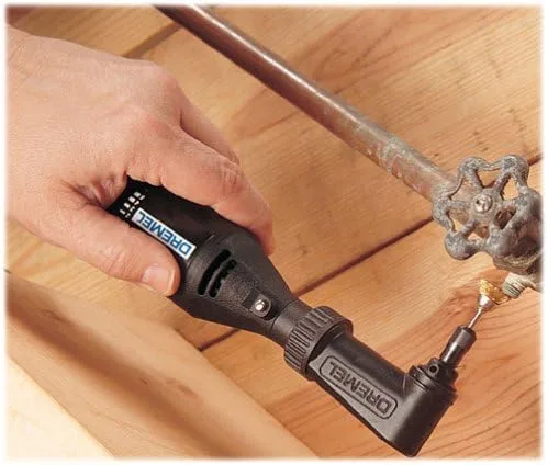 Vista 6 de Dremel Accesorio de ángulo recto 575, adaptador de taladro de ángulo recto para herramienta rotativa