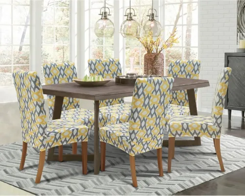 Vista 114 de SPRINGRICO Juego de 4 fundas para sillas de comedor, fundas elásticas para sillas de comedor, de elastano lavables, fundas para sillas Parsons