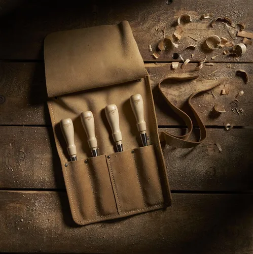 Vista 11 de Stanley 1-16-791 Juego de cinceles Sweetheart (4 piezas), plata/marrón tostado