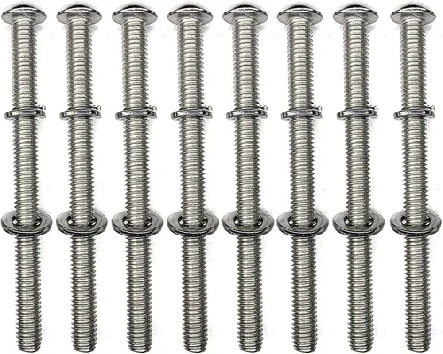 Vista 5 de Kit universal de accesorios para cabecero y estribo, tuercas y pernos de acero inoxidable 304 para marco de cama, cabecero y estribo