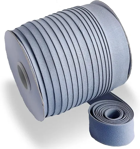 Vista 13 de Cinta al bies de doble pliegue de 1/2 pulgada, cinta al bies de doble pliegue de 55 yardas, carrete continuo a granel para coser ropa, acolchado