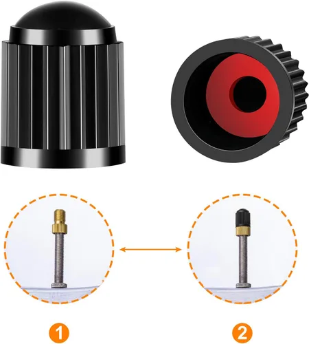 Vista 4 de Adaptador de Válvula Presta de Latón, Convertir Adaptador Presta a Schrader para Bicicleta, Inflar Neumático con Bomba Estándar o Compresor de Aire