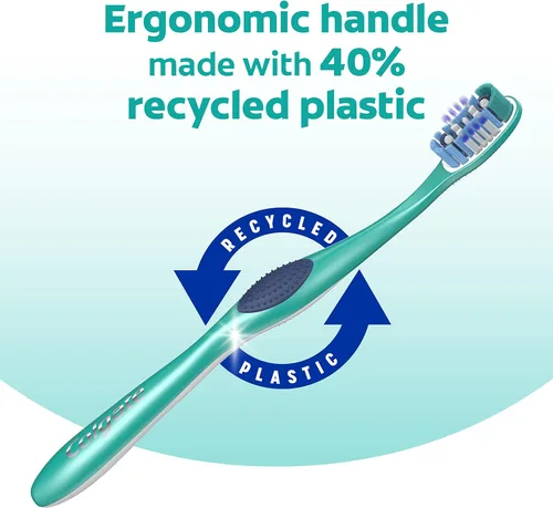 Vista 6 de Colgate 360 - Cepillo de dientes para boca completa, cepillos dentales para adultos con cerdas medias, ayuda a eliminar las bacterias del mal
